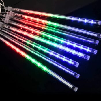 Lluvia de meteoritos Led multicolor para exteriores x 8 unidades 220v