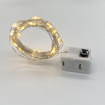 Hilo Led de 1 mt luz calida a pila con 3 efectos