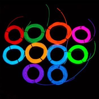 Hilo Neon led Fluo x 3 mts a pilas