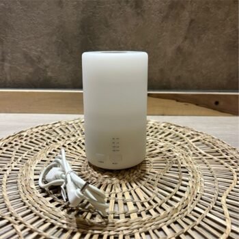 Humidificador Ultrasonico 125 ml forma Cilindro base blanca