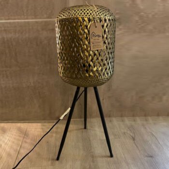 Velador lampara de pie metalico Marroqui modelo Tajjat de 24 x 66 cm