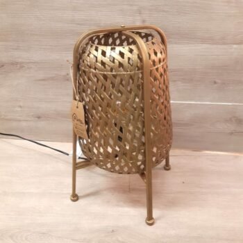 Velador lampara de pie metalico Marroqui modelo Maquinez de 24 x 46 cm