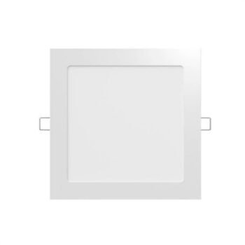 Plafones Embutir Led Cuadrado Blanco 12W Luz Calida - Ledvance