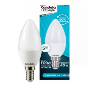 Lampara Vela Led Candela 5w Fria