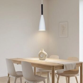 Colgante Leuk modelo Kitrino blanco