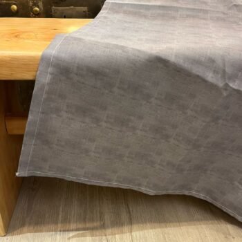 Mantel liso gris anti manchas impermeable de 250 x 140 cm