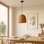 Colgante Artesanal de Mimbre Elvira 30 x 30 cm