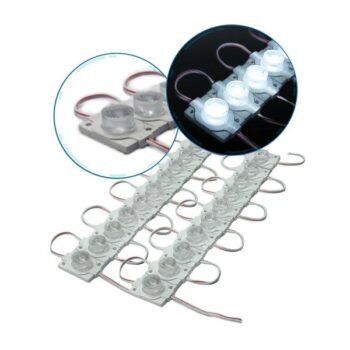 Modulo Led 3030 con lupa 12v de Alta Potencia Ip68 luz blanco frio