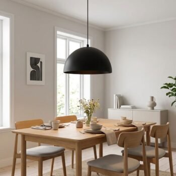 Colgante de chapa modelo Nantes Negro de 42 cm