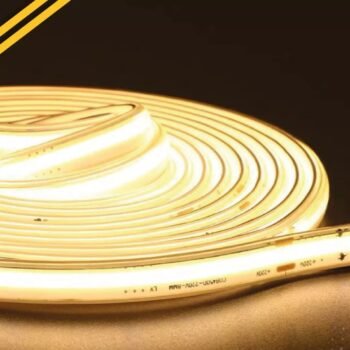 Manguera de tira Led Cob Flex transparente luz calida 220v x metro