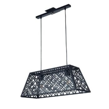 Colgante Trapecio Doble Negro