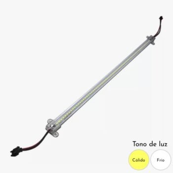 Tira Led directo a 220v con perfil plastico x 1 mt 10w luz fria o calida Ideal para bajo alacena
