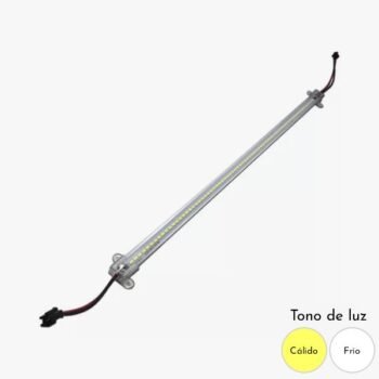 Tira Led directo a 220v con Perfil Plastico x 50 cm 9w Luz fria o calida ideal para bajo alacena