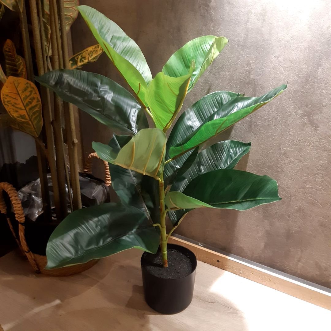 Planta artificial estilo banano de 75 cm en maceta