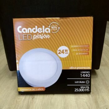 Plafon de aplicar Candela 24w redondo luz calida o fria