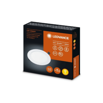 Plafones Embutir Led Redondo Blanco 18w Luz Calida - Ledvance