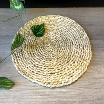 Plato de sitio de fibra de maiz blanco de 30 cm
