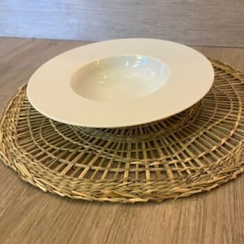 Plato hondo para pastas o postre de porcelana modelo Sayada de 23 cm
