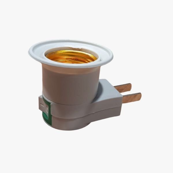 Adaptador porta lampara a 220v con boton de encendido