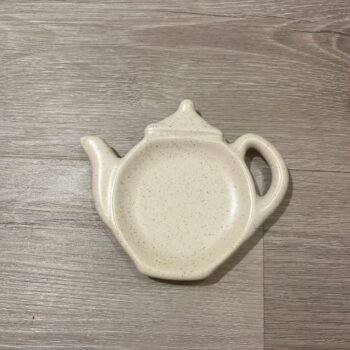 Posa saquitos de té de ceramica jaspeada de 11 x 10 cm