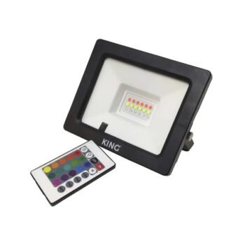 Reflector Led Rgb Exterior 20w + Control Remoto King