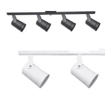 Regleta / Riel de Aplicar con Proyector Direccionable Dicroica x 4