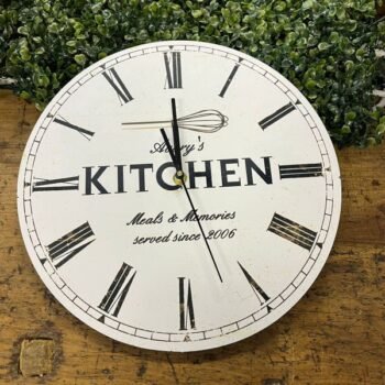 Reloj de pared vintage kitchen numeros romanos de 32 cm