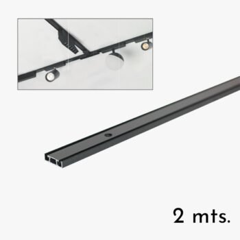 Riel de aluminio slim magnetico de aplicar 48v de 2 mts. - Luxtrack