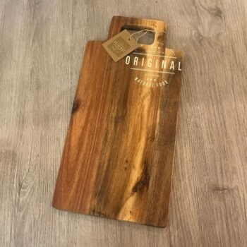 Tabla de madera acacia con manija original 40 x 20 x 1,5 cm