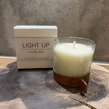 Vela de soja aromatica en vaso de vidrio - Coleccionista de aromas
