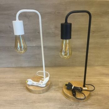 Velador de Mesa modelo Imola Base simil Madera