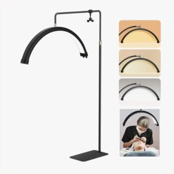 Lampara de pie LED Moon Light 360° con control remoto y luz regulable