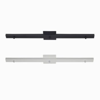 Regleta para 3 colgantes en negro o blanco texturado de 75 cm
