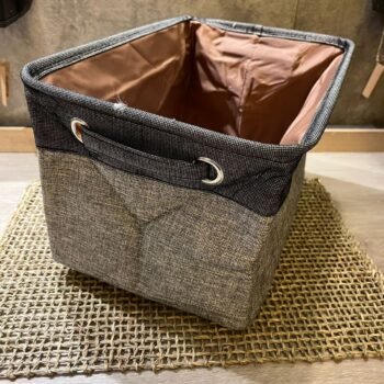 Cesto organizador plegable de tela