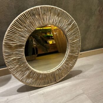 Espejo de kraft circular de 40 cm