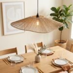 Colgante Artesanal Modelo Hat de hilo de yute natural de 60 x 14 cm