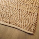 alfombra yute y algodon diamantes