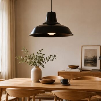 Colgante de metal estilo antiguo Badajoz de 30 cm en negro o blanco