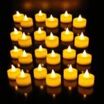 Pack de 24 velas Led blancas luz calida de 3 x 4 cm