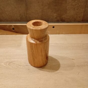 Florero de madera Tube chico de 6 x 12 cm