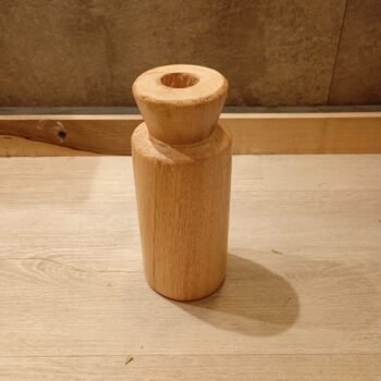 Florero de madera Tube mediano de 6 x 15 cm