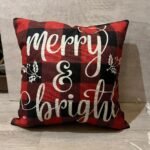 funda para almohadones navideños