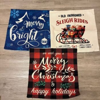 Fundas para almohadones estilo navideño