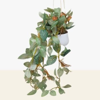 Planta artificial colgante estilo filodendro de 45 cm