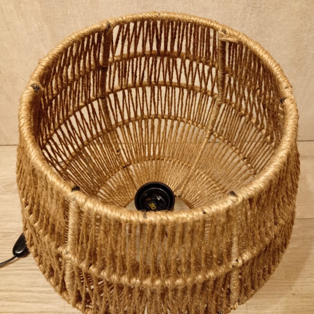 velador tulipan de yute 2