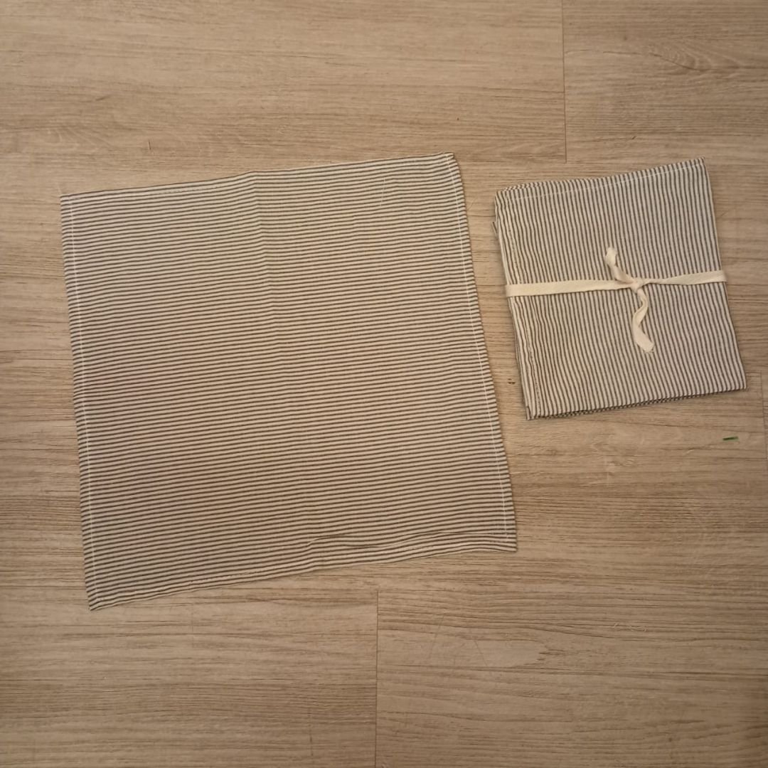 Pack de 4 servilletas de liencillo a rayas 1