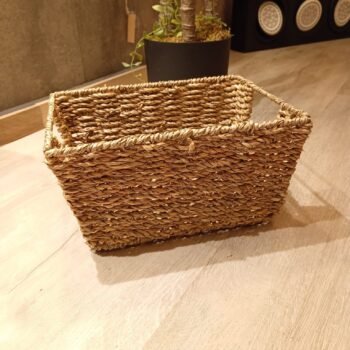 Canasto de seagras chico Dalia de 25 x 13 x 19 cm