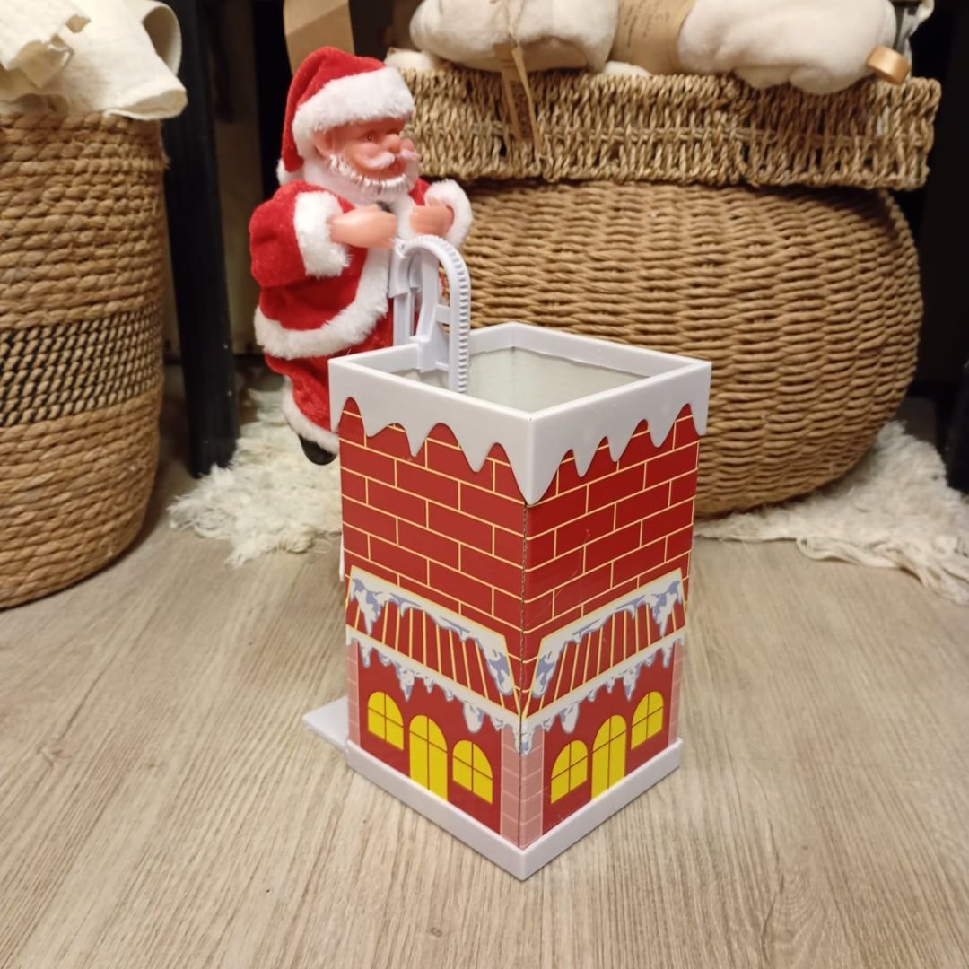 papa noel chimenea
