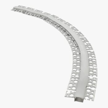 Perfil de aluminio flexible de embutir para tiras led de 3 mts