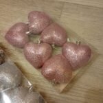 set 6 corazones glitter